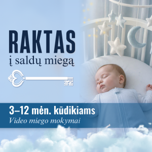 RAKTAS į saldų miegą (3–12 mėn.). Video miego mokymai
